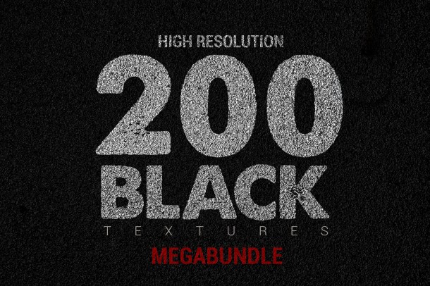 Mega Bundle Black Textures x200